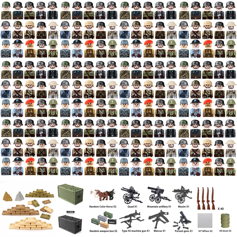 Lego Set Technic - Blok Bangunan Militer Perang Dunia II