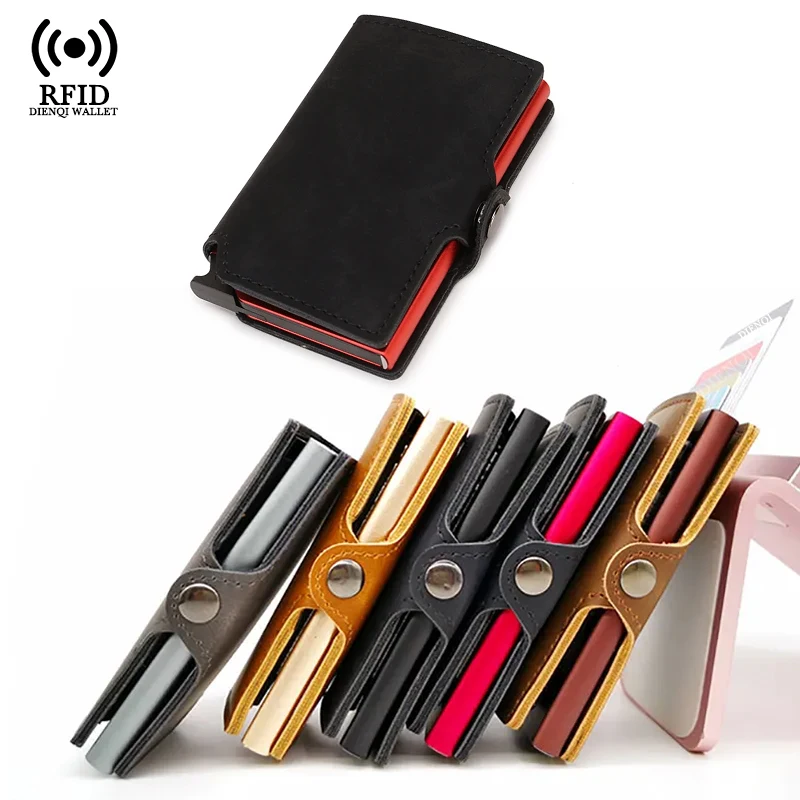 Card Top Loader - Dompet Kartu Bisnis Tipis Pria, Dompet