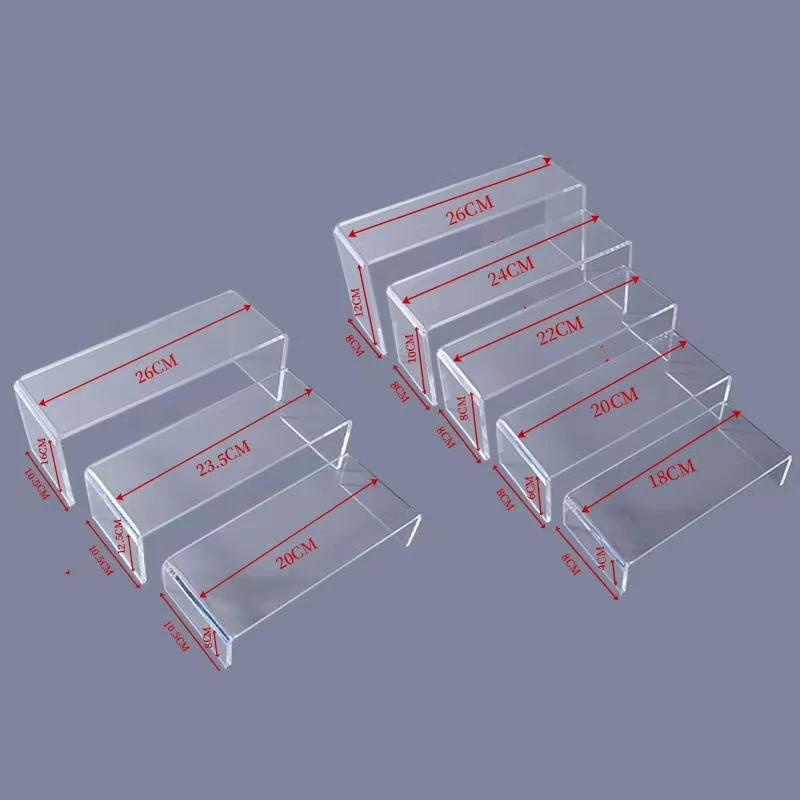Display Risers Set - Tampilan Akrilik Riser untuk Action Figure