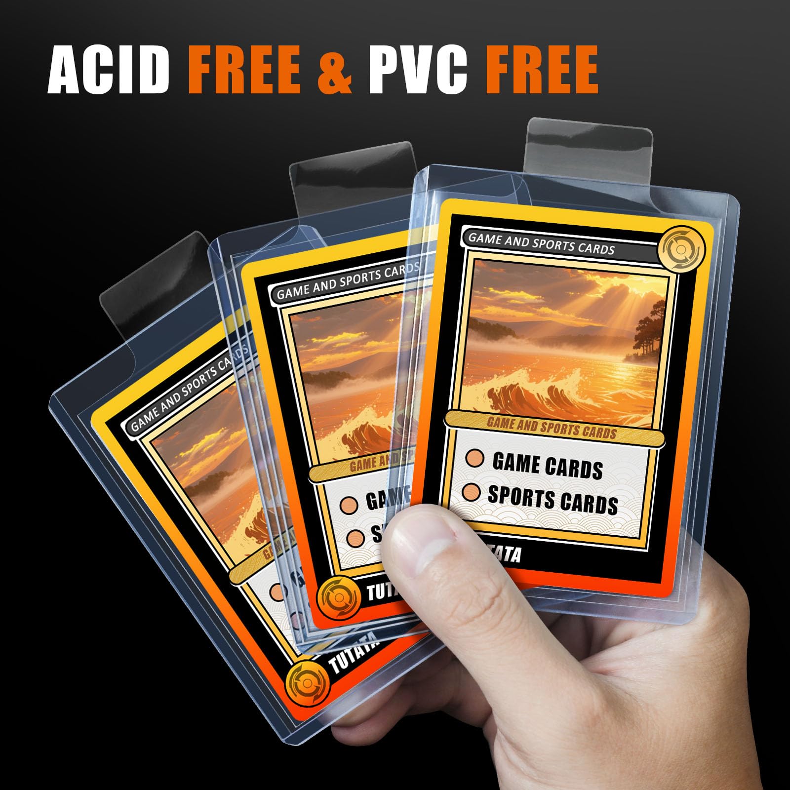 100pcs Pelindung Kartu Transpa - Graded Card Display ulasan dan harga